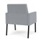 Lesro Mystic Lounge Reception Guest Chair, Black, RS Fog Upholstery ML1101 - alternate 2
